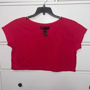 Urban Groove Small Red Off The Shoulder Crop Top